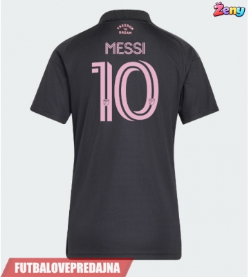Lacne Ženy Futbalové dres Inter Miami Lionel Messi #10 2026-27 Krátky Rukáv - Preč